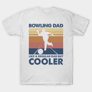 Bowling Dad Vintage Gift Father's Day T-Shirt